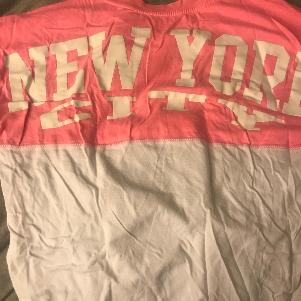 Bright pink New York City long sleeve shirt